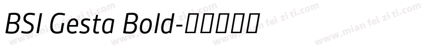 BSI Gesta Bold字体转换